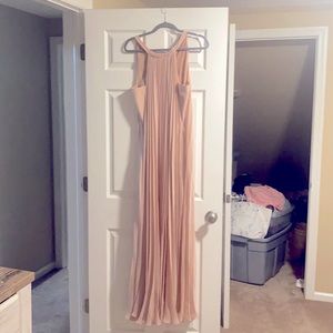 Bcbg blush/tan dress
